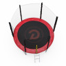 Батут с сеткой DFC PELPO 8ft с лестницей, RED
