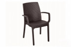 Стул B:rattan INDIANA с подлокотниками, коричневый
