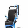 Кресло-коляска с электроприводом MET COMPACT 35 (24268) складная, синяя с оранжевым